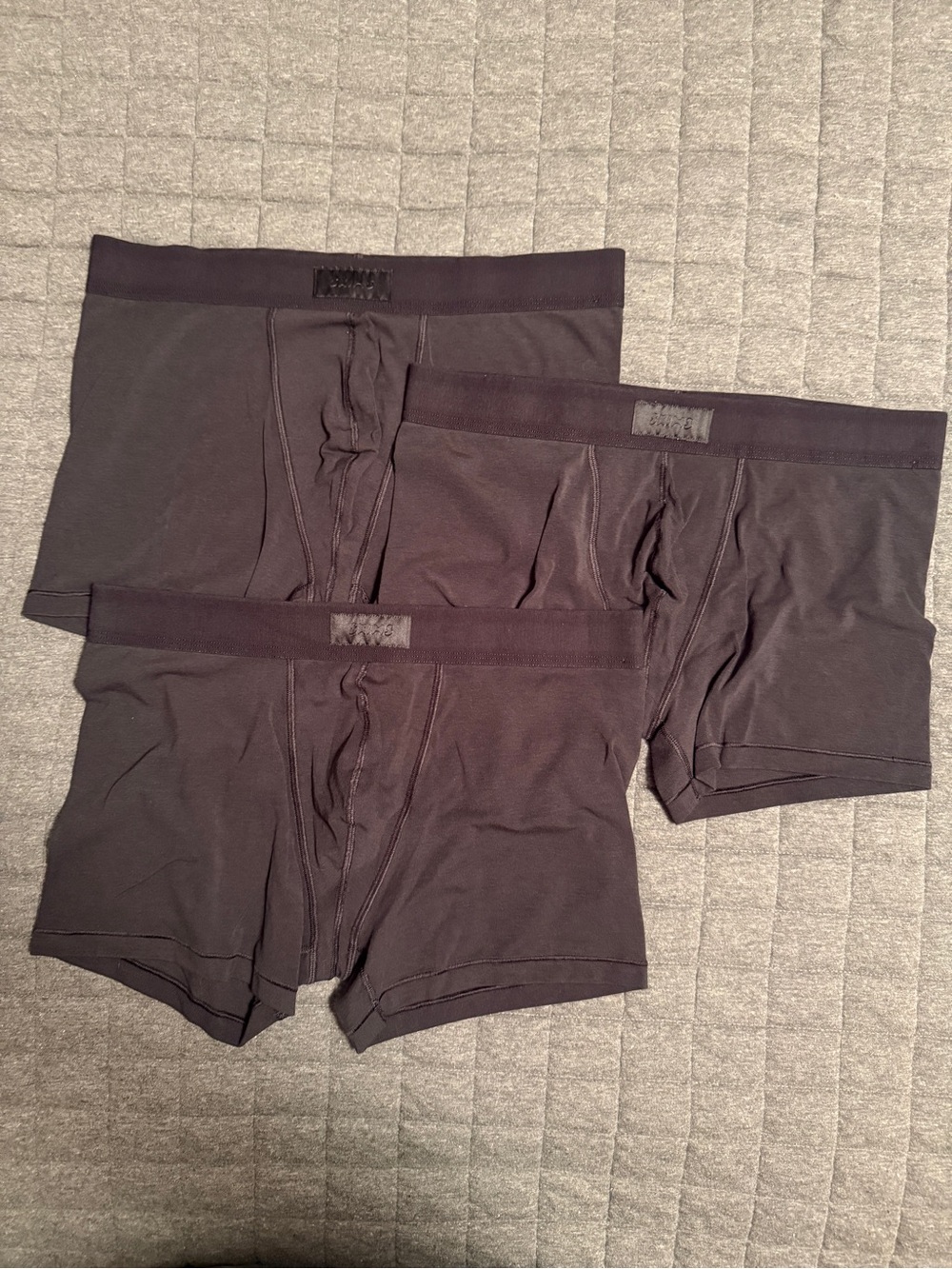 Men's Black Skims Cotton Stretch Boxer Briefs - 3-Pack